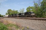 NS 9896 leads train 16N east through Cove PA